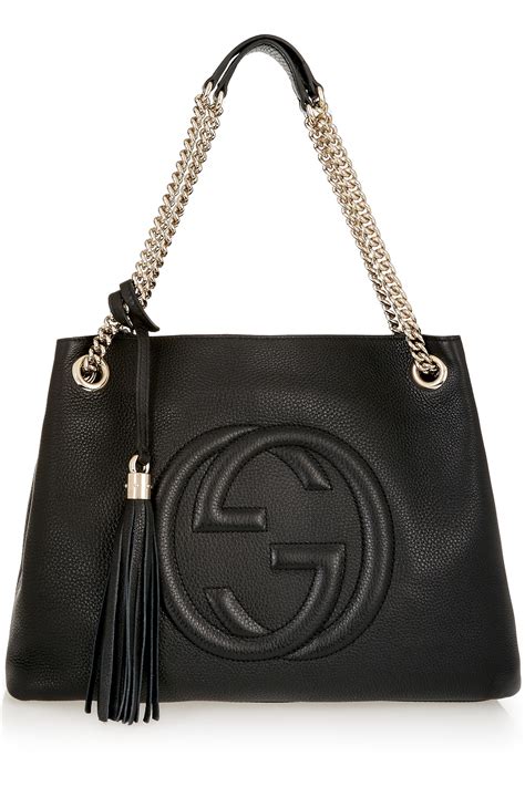 gucci soho shoulder chain bag|gucci soho tote bag medium.